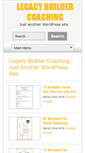 Mobile Screenshot of legacybuildercoaching.com